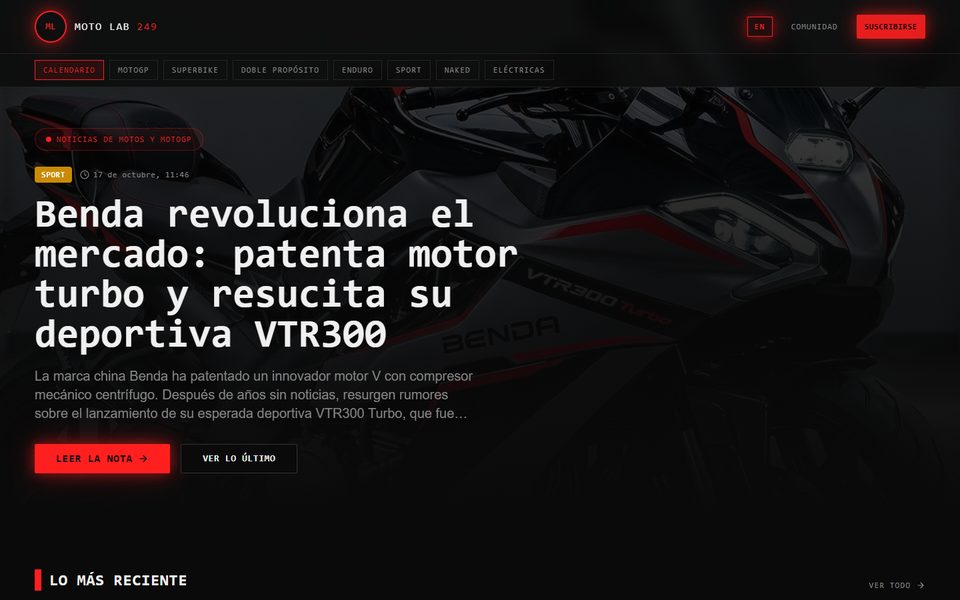 Portada de Moto Lab 249